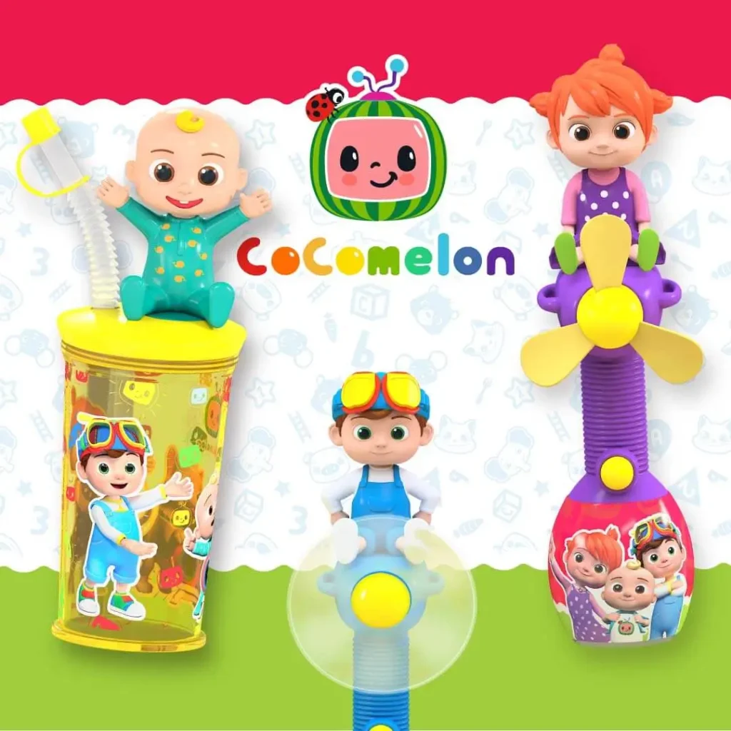 CoComelon Cups & Fans - Licensed Novelty Toys