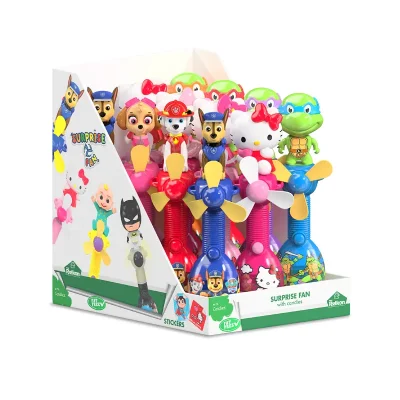 Licensed characters novelty toys - Surprise fans display