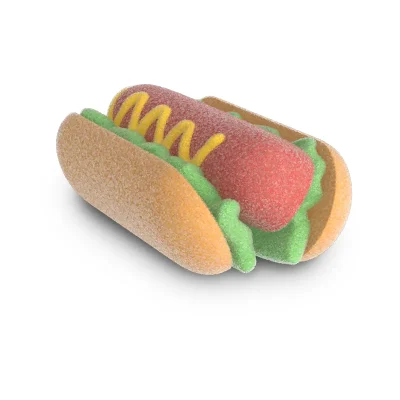 Marshmallow in Hot Dog shape