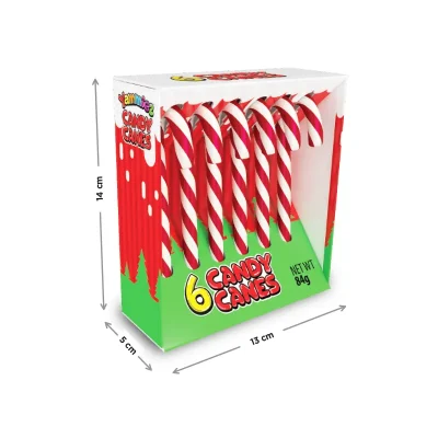 Candy Cane Box Red – White wholesaler