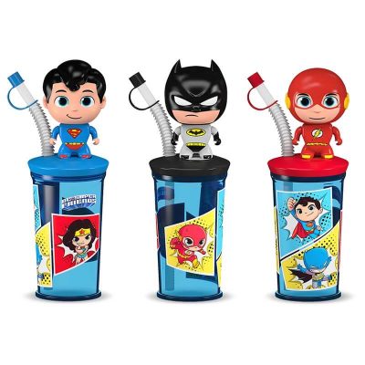 DC Super Friends cups - licensed candy toys