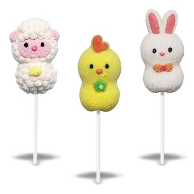 Easter Marshmallow Lollipops