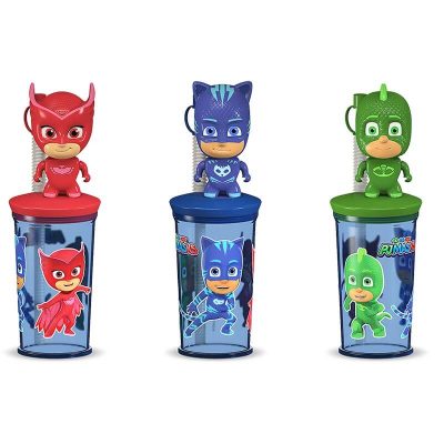 Travel mugs with PJ Masks - licensed candy toys